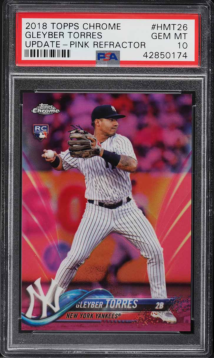 2018 Topps Chrome Update Gleyber Torres ROOKIE #HMT26 PSA 10 GEM