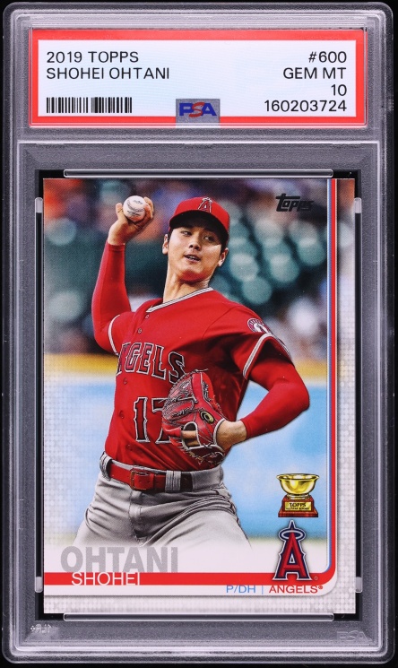 2019 Topps Shohei Ohtani #600 PSA 10 GEM MINT