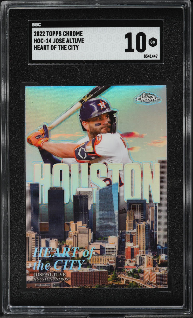 2022 Topps Chrome Heart Of The City Jose Altuve #HOC-14 SGC 10 GEM MINT