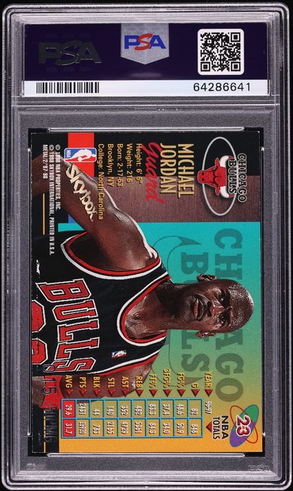 1997 Metal Universe Championship Precious Metal Gems PMG Michael Jordan /50 #23 PSA 4 VGEX