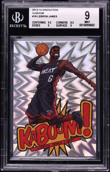2013 Panini Innovation Kaboom! LeBron James #18 BGS 9 MINT