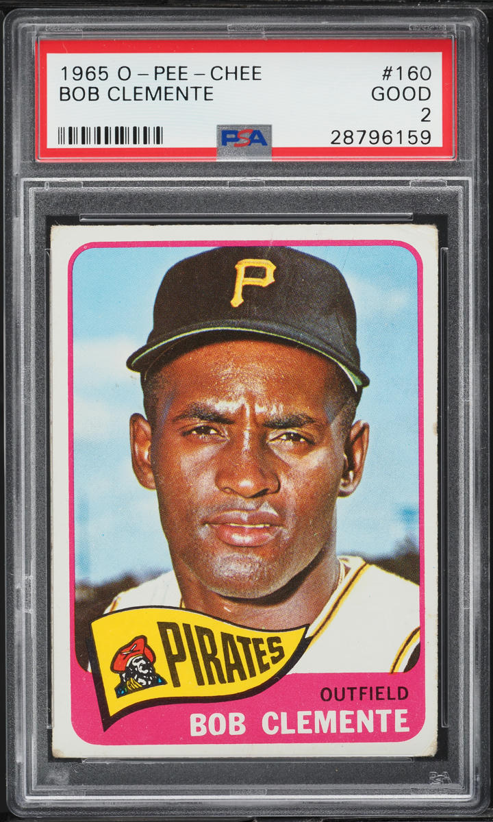 1965 O-Pee-Chee Roberto Clemente #160 PSA 2 GD