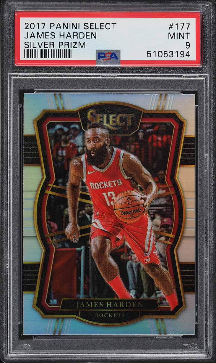 2017 Select Courtside Zebra Prizm James Harden #235 PSA 10 GEM