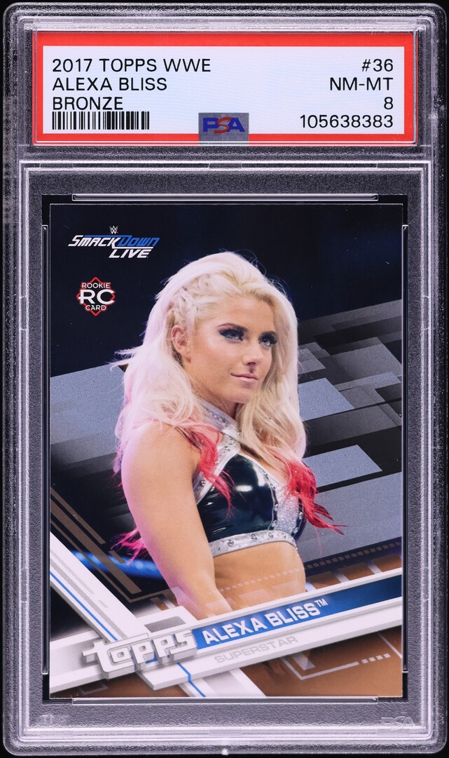 2017 Topps WWE Bronze Alexa Bliss ROOKIE #36 PSA 8 NM-MT