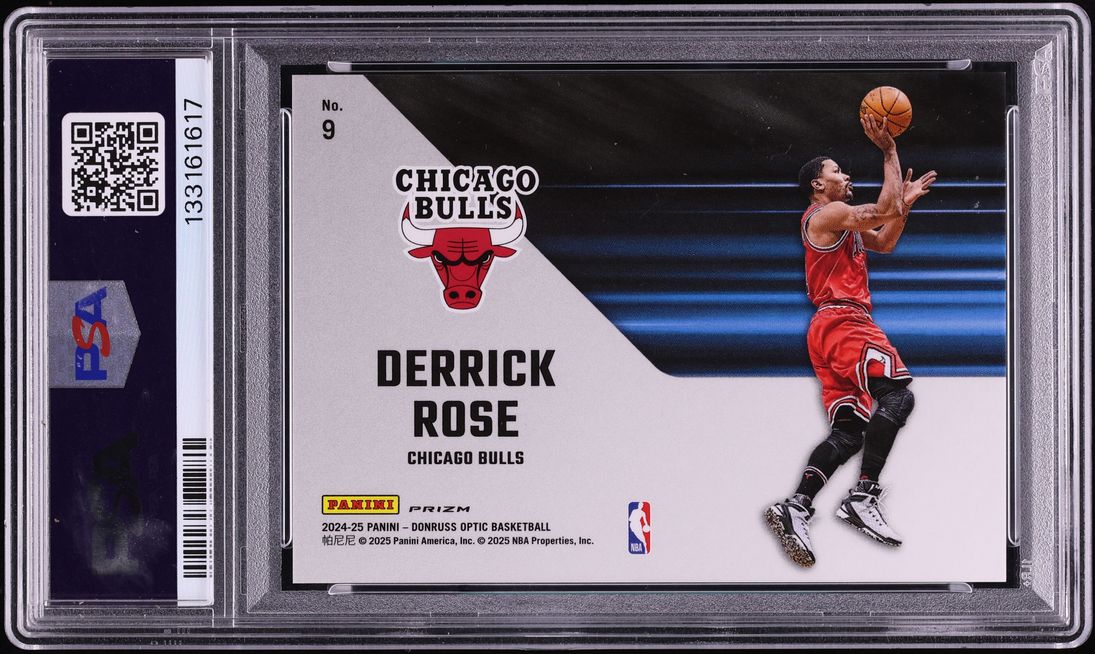 2024 Donruss Optic Phazes Derrick Rose #9 PSA 10 GEM MINT
