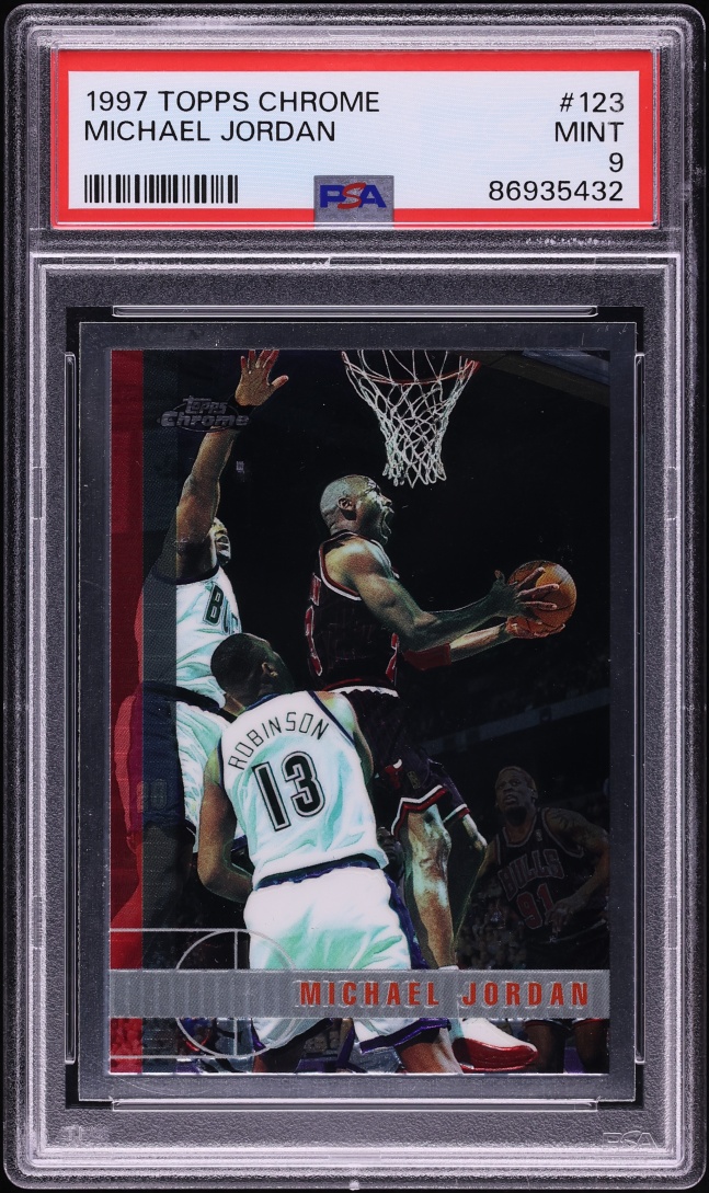 1997 Topps Chrome Michael Jordan #123 PSA 9 MINT