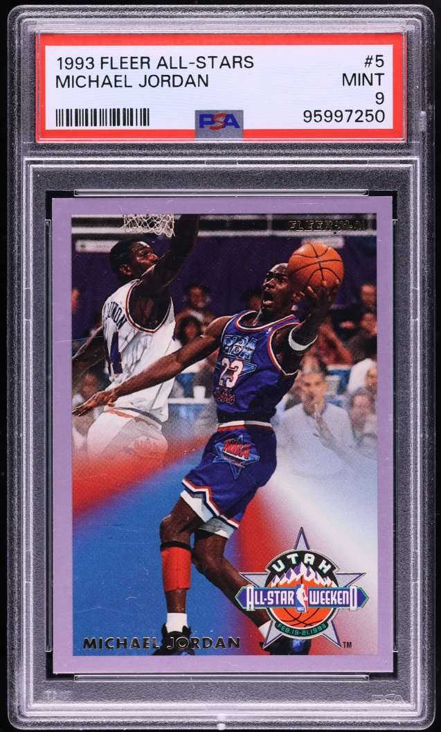 1993 Fleer All Stars Michael Jordan #5 PSA 9 MINT
