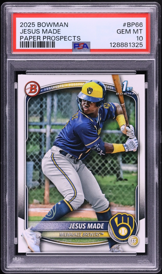 2025 Bowman Paper Jesus Made PROSPECT #BP-66 PSA 10 GEM MINT