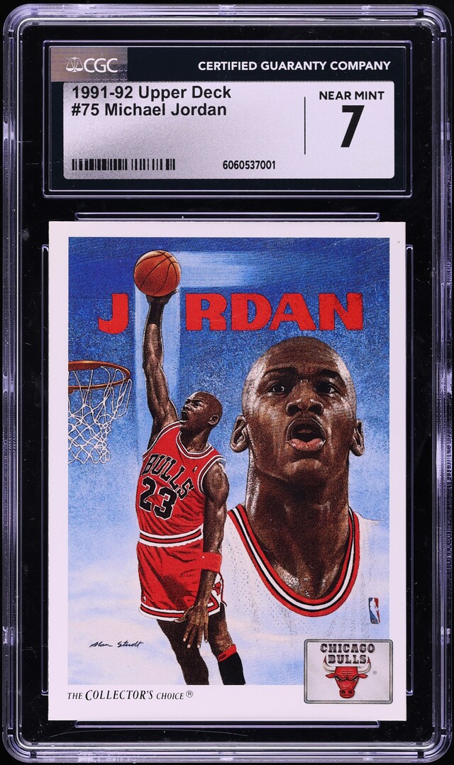 1991 Upper Deck Basketball Michael Jordan #75 CGC 7 NRMT