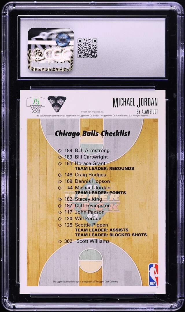 1991 Upper Deck Basketball Michael Jordan #75 CGC 7 NRMT