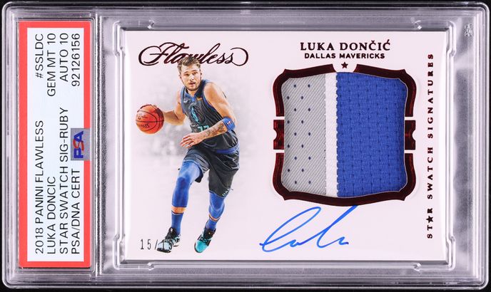 2018-19 Panini Select Scope Prizms #122 Luka Doncic RC Premier PSA