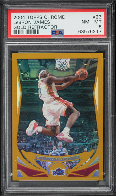 2004 eTopps Basketball Lebron James /2000 #33 PSA 9 MINT on