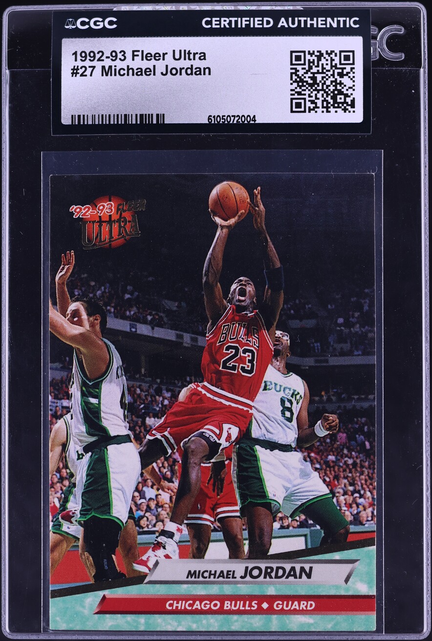1992 Ultra Basketball Michael Jordan #27 CGC AUTH