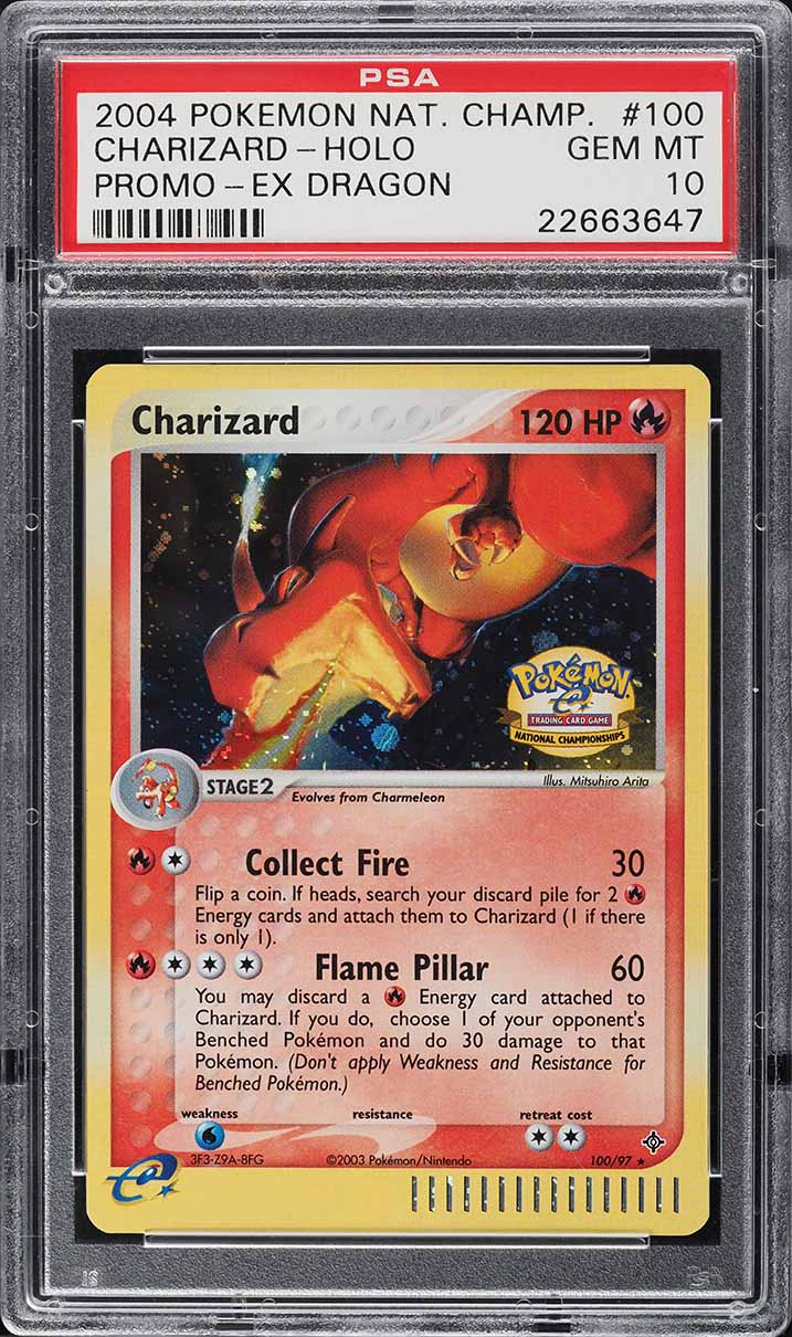 2003 Pokemon EX Dragon National Championships Holo Charizard #100 PSA 10 GEM