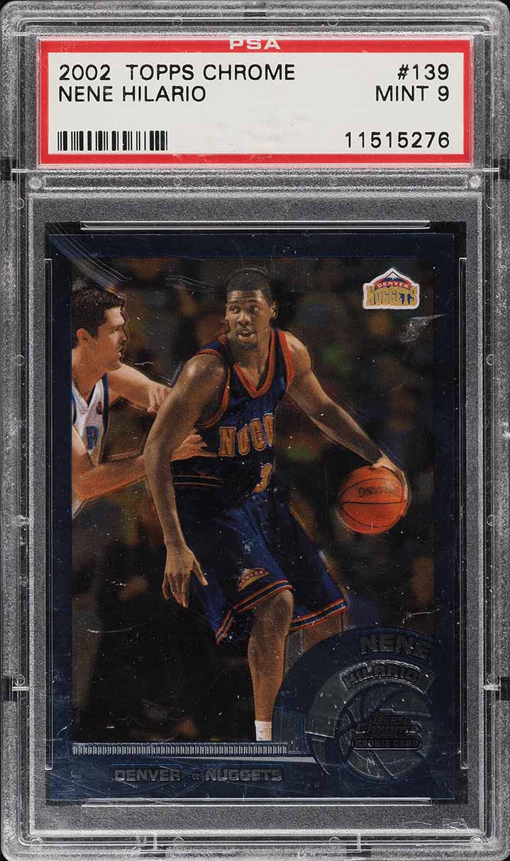 2002 Topps Chrome Nene Hilario ROOKIE #139 PSA 9 MINT