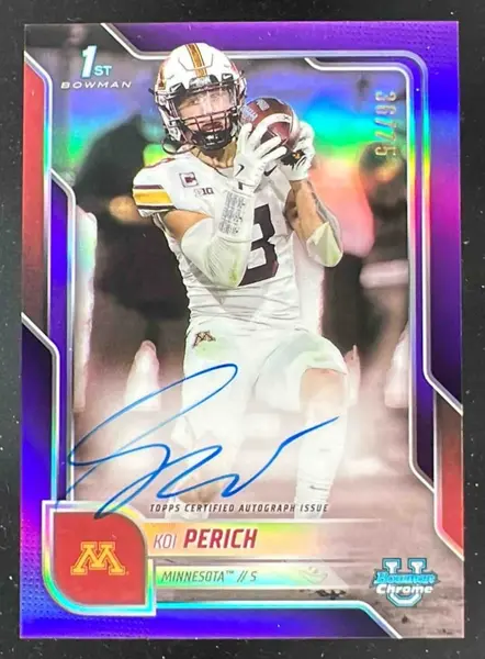 2025 Bowman Chrome University Autograph Purple Refractor #KP Koi