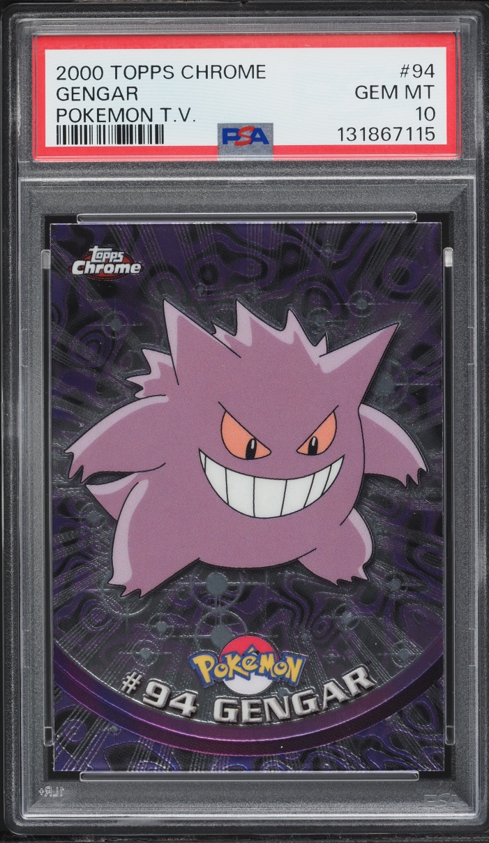 2000 Topps Chrome Pokemon TV Series 2 Gengar #94 PSA 10 GEM MINT