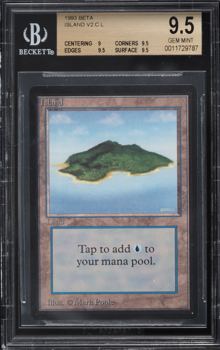 1993 Magic The Gathering MTG Beta Blue Sky Island BGS 9.5 GEM MINT