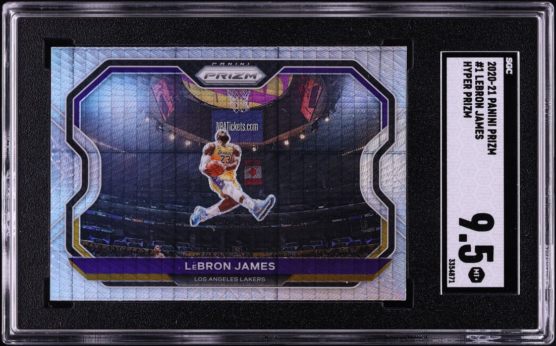 2020 Panini Prizm Hyper LeBron James #1 SGC 9.5 MINT+ on