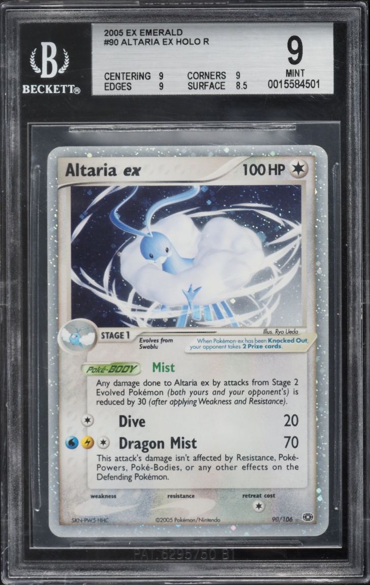 2005 Pokemon EX Emerald Holo Altaria EX #90 BGS 9 MINT