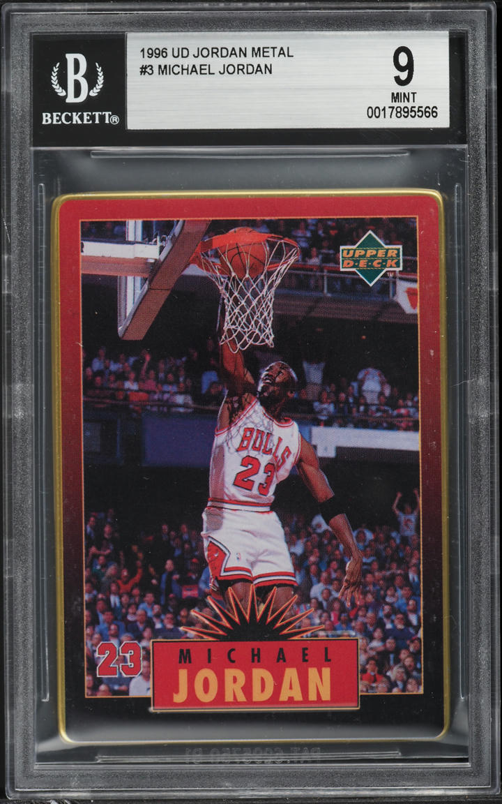 1996 Upper Deck Metal Michael Jordan #3 BGS 9 MINT - Main Image
