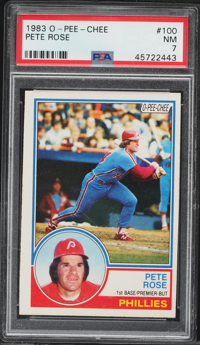 1983 O-Pee-Chee Pete Rose #100 PSA 7 NRMT