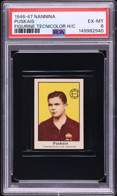 1946 Nannina Figurine Tecnicolor Ferenc Puskas ROOKIE PSA 6 EXMT