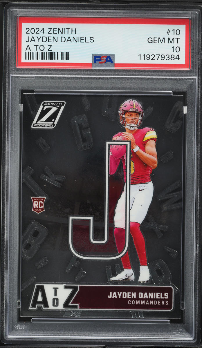 2024 Panini Zenith A To Z Jayden Daniels ROOKIE #10 PSA 10 GEM MINT