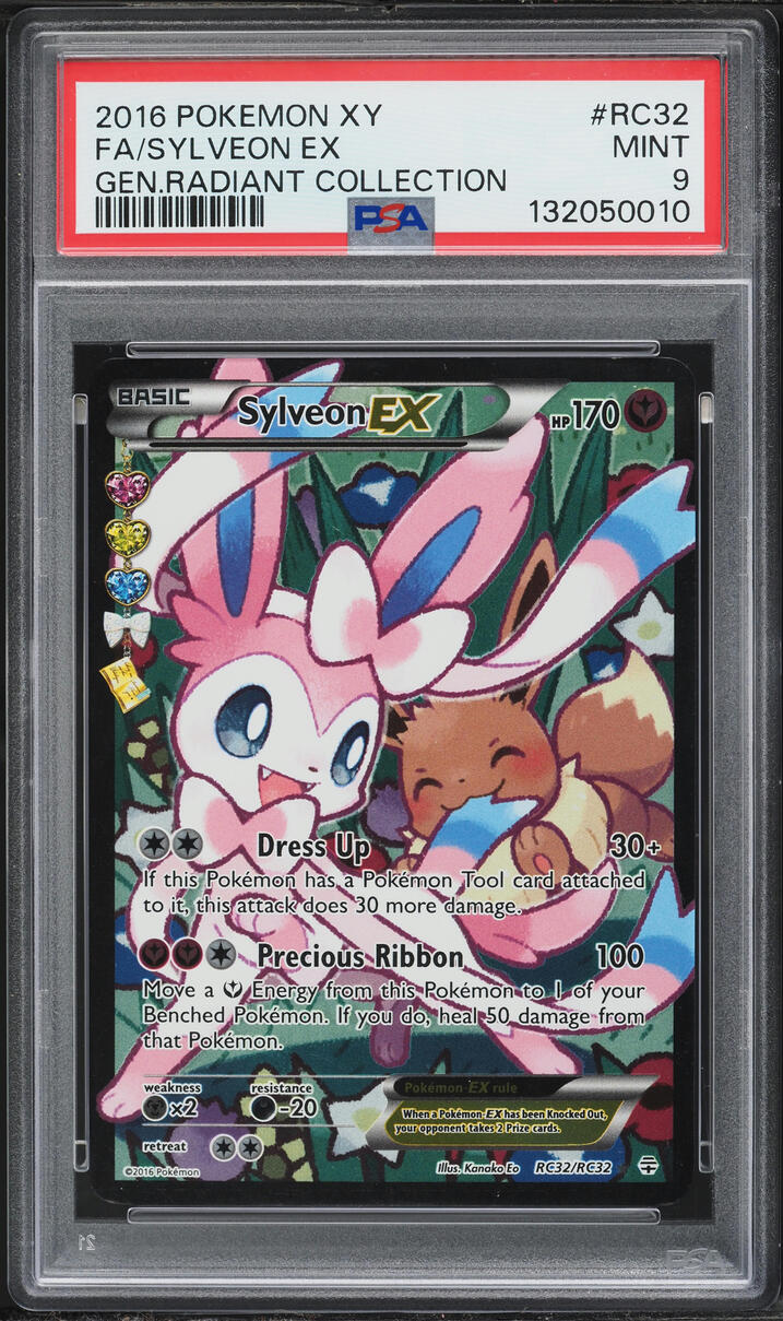 2016 Pokemon XY Generations Radiant Full Art Sylveon EX #RC32 PSA 9 MINT