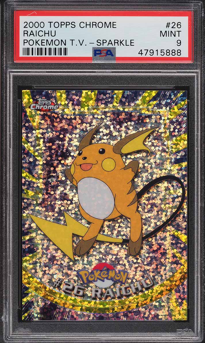 2000 Topps Chrome Pokemon Series 1 Sparkle Pikachu #25 PSA 10 GEM