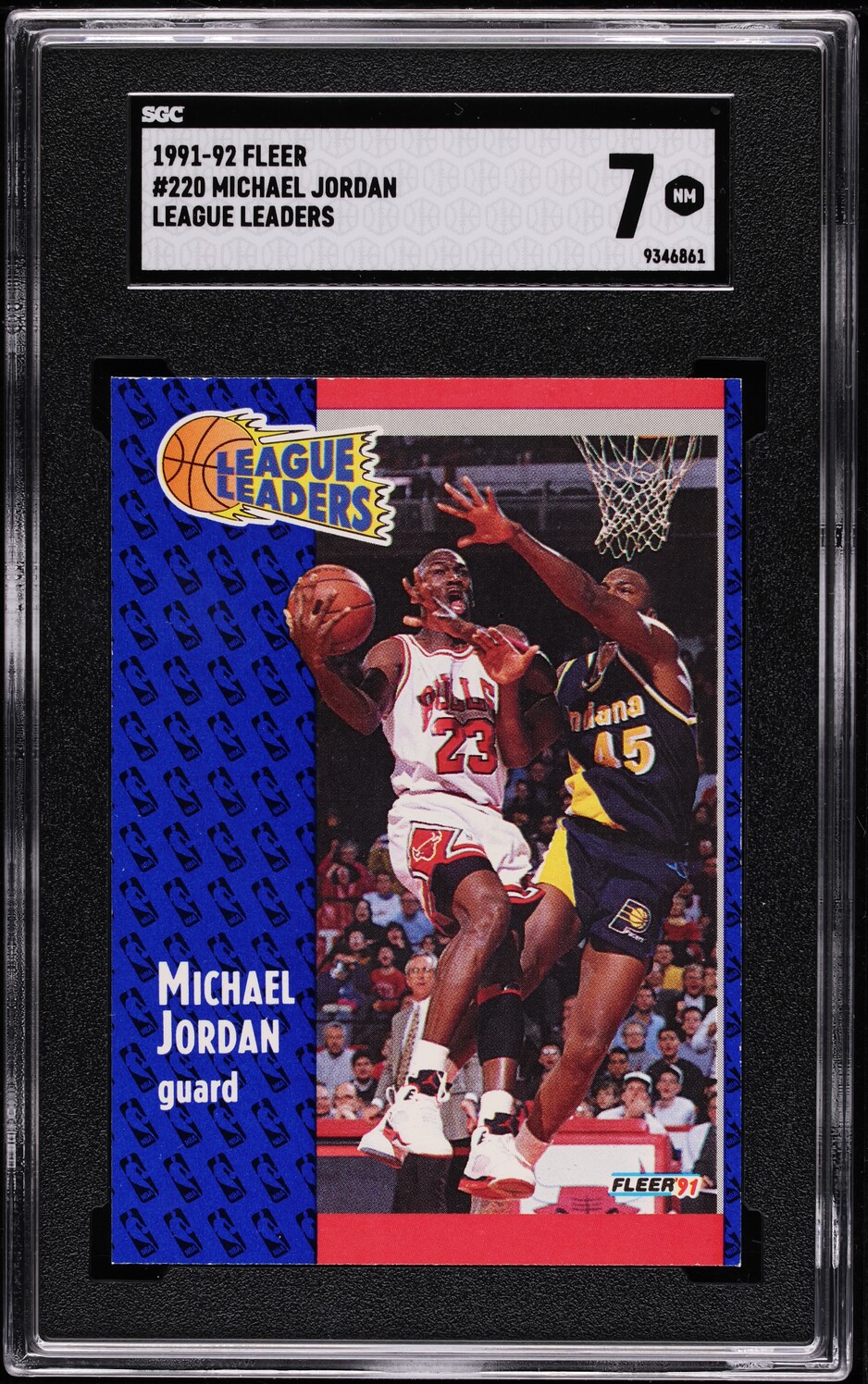 1991 Fleer Basketball Michael Jordan #220 SGC 7 NRMT