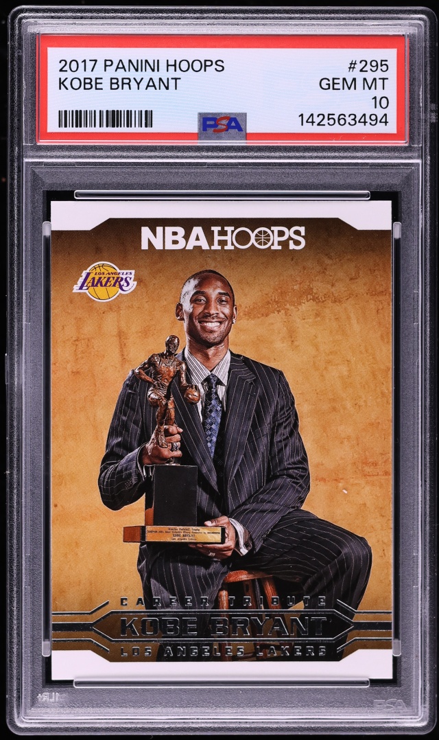 2017 Hoops Kobe Bryant #295 PSA 10 GEM MINT
