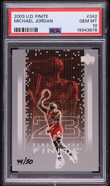 2003 Upper Deck Finite Michael Jordan /50 #342 PSA 10 GEM MINT