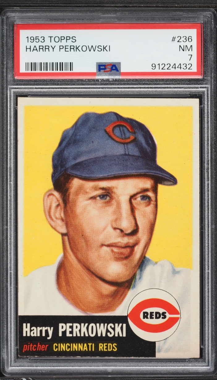 1953 Topps Harry Perkowski #236 PSA 7 NRMT