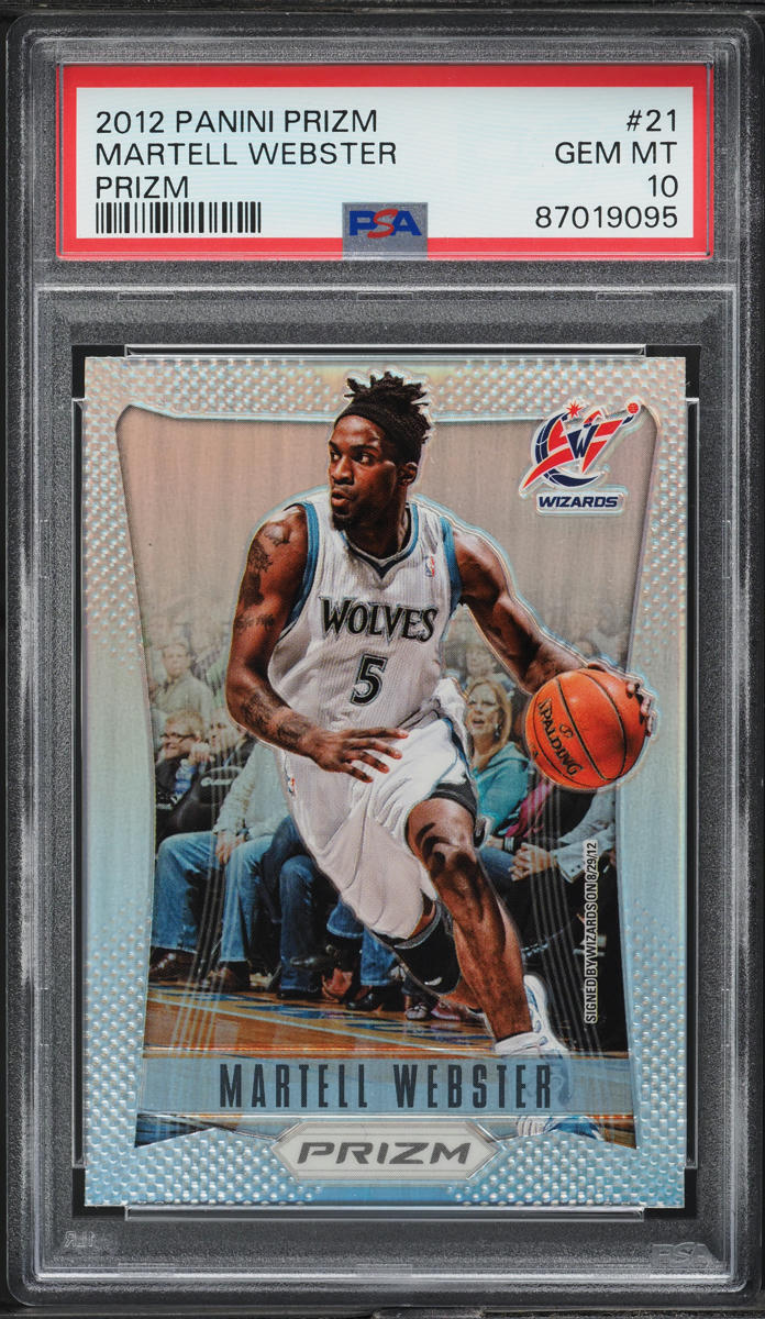 2012 Panini Prizm Silver Martell Webster #21 PSA 10 GEM MINT