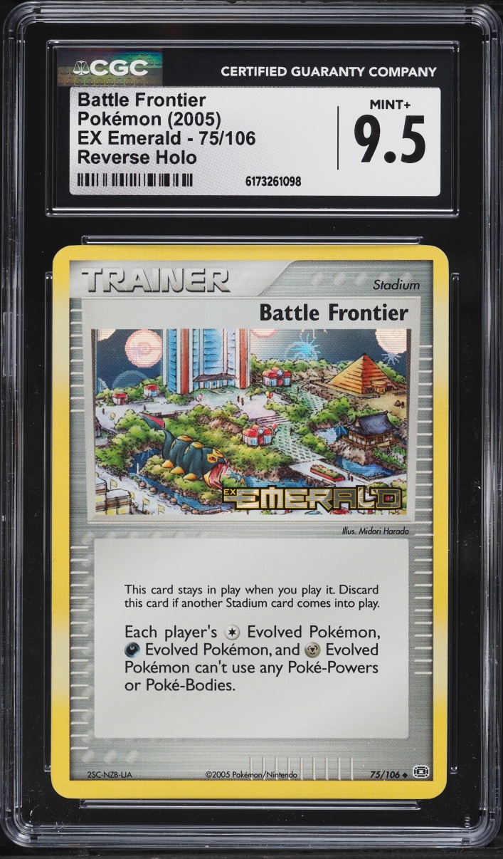 2005 Pokemon EX Emerald Reverse Holo Battle Frontier #75 CGC 9.5 MINT+