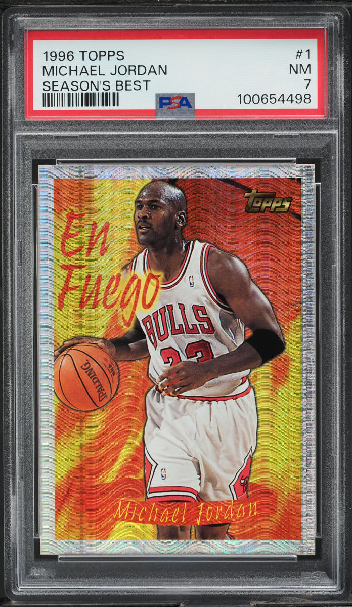 1996 Topps Season's Best Michael Jordan #1 PSA 7 NRMT