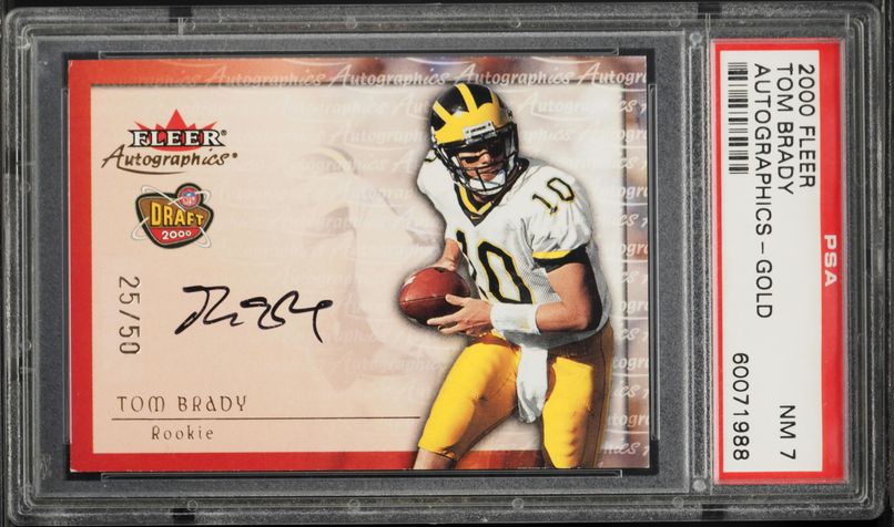 2000 Pacific Paramount Tom Brady ROOKIE #138 PSA 8 NM-MT on