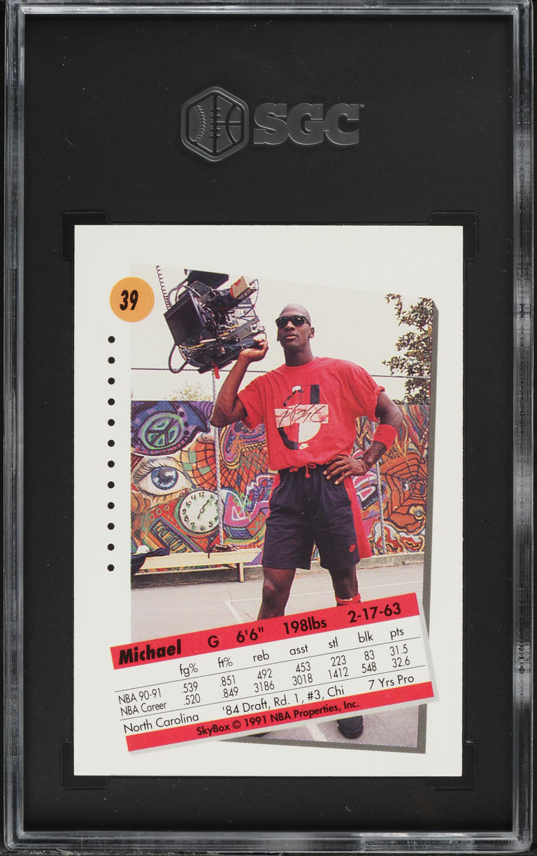 1991 Skybox Basketball Michael Jordan #39 SGC 10 GEM MINT