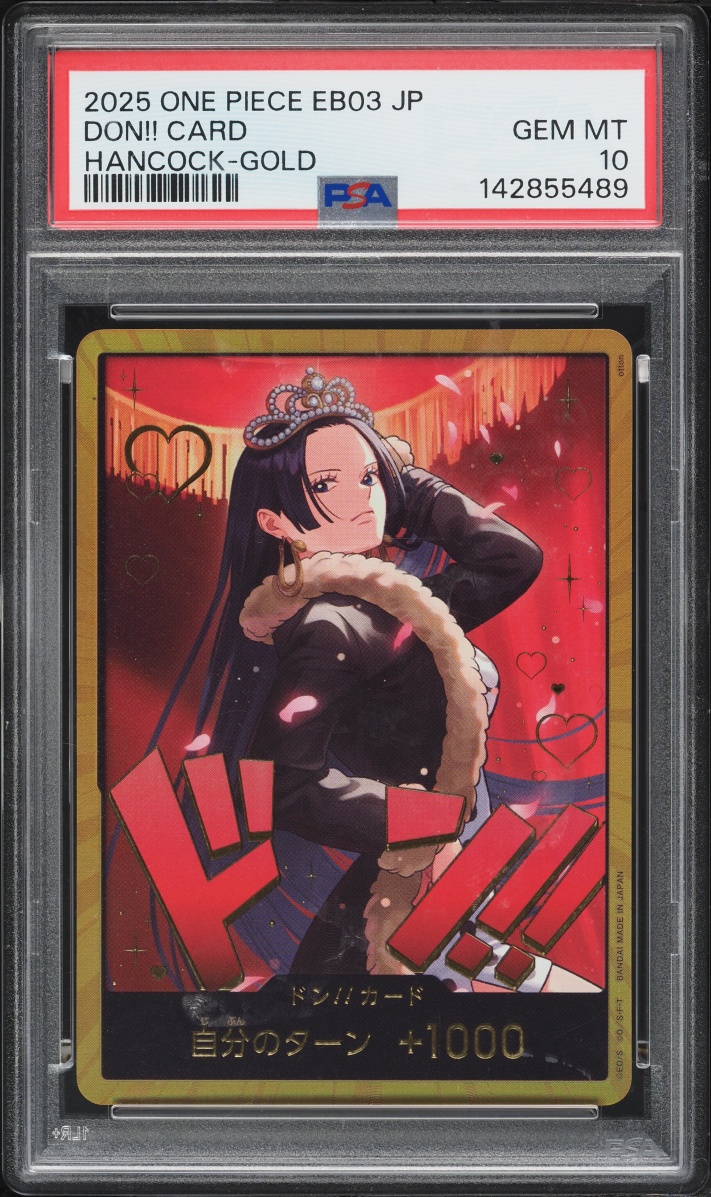 2025 One Piece Japanese Extra Booster Heroines Edition Hancock Gold Don PSA 10 GEM MINT