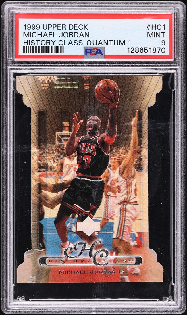 1999 Upper Deck History Class Quantum 1 Die-Cut Michael Jordan /100 #HC1 PSA 9 MINT - Photo 1