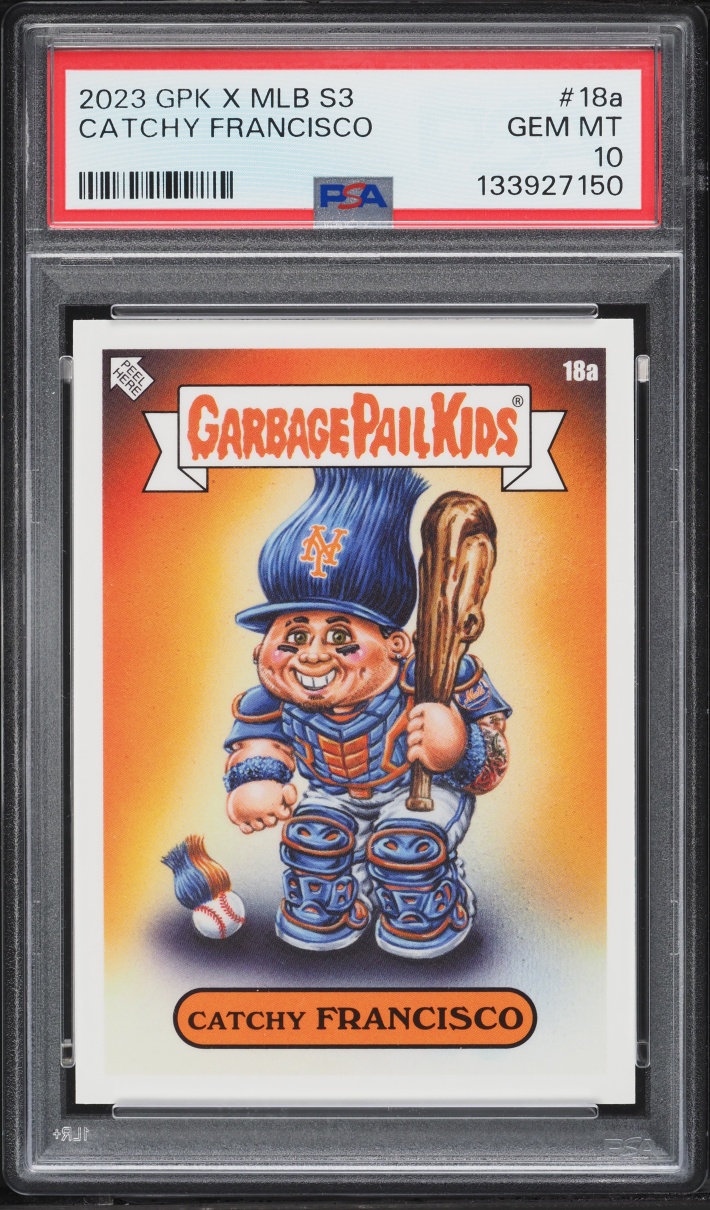 2023 Topps Garbage Pail Kids X MLB Series 3 Catchy Francisco Alvarez #18a PSA 10 GEM MINT
