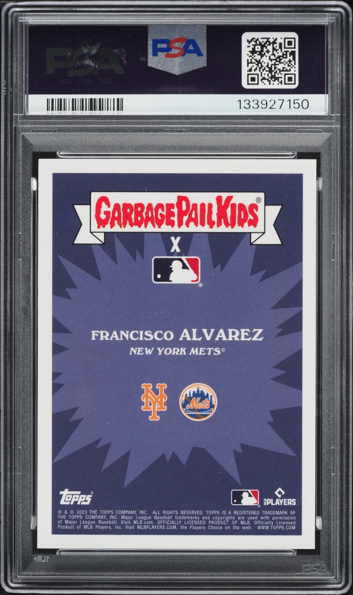 2023 Topps Garbage Pail Kids X MLB Series 3 Catchy Francisco Alvarez #18a PSA 10 GEM MINT