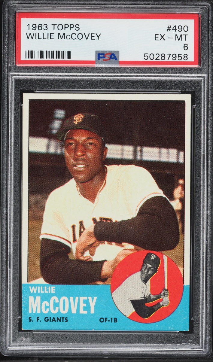 1963 Topps Willie McCovey #490 PSA 6 EXMT