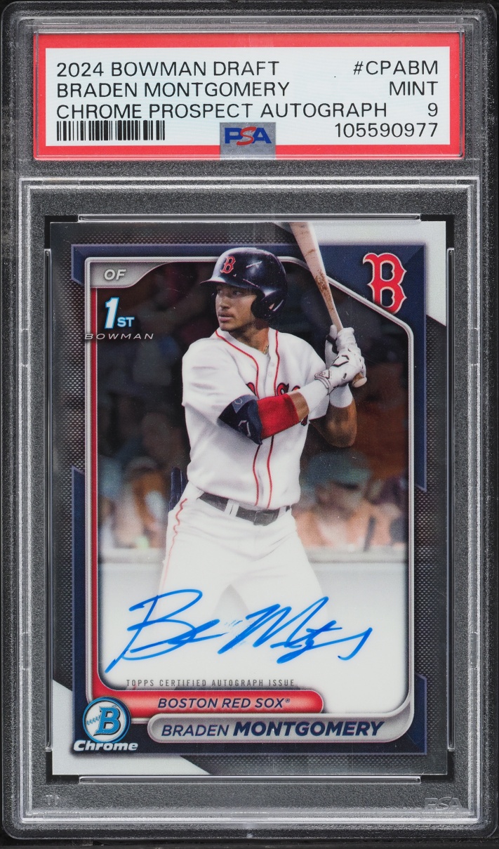 2024 Bowman Chrome Draft Braden Montgomery PROSPECT AUTO #CPA-BM PSA 9 MINT