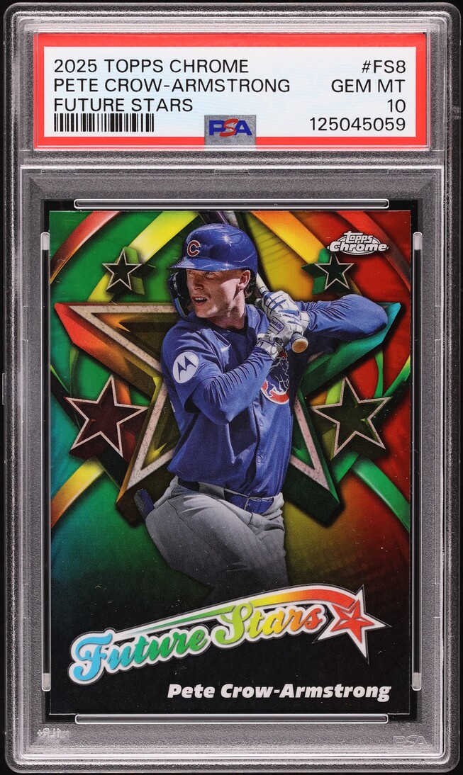 2025 Topps Chrome Future Stars Pete Crow-Armstrong #FS-8 PSA 10 GEM MINT