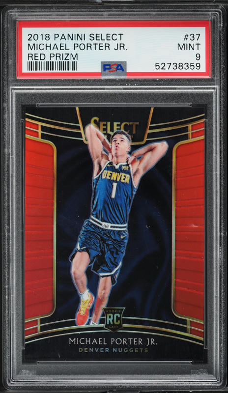 【75シリ】Michael Porter Jr. RC Select Prizm 2018-19 Panini Select Michael Porter Jr. Silver Prizm Rookie
