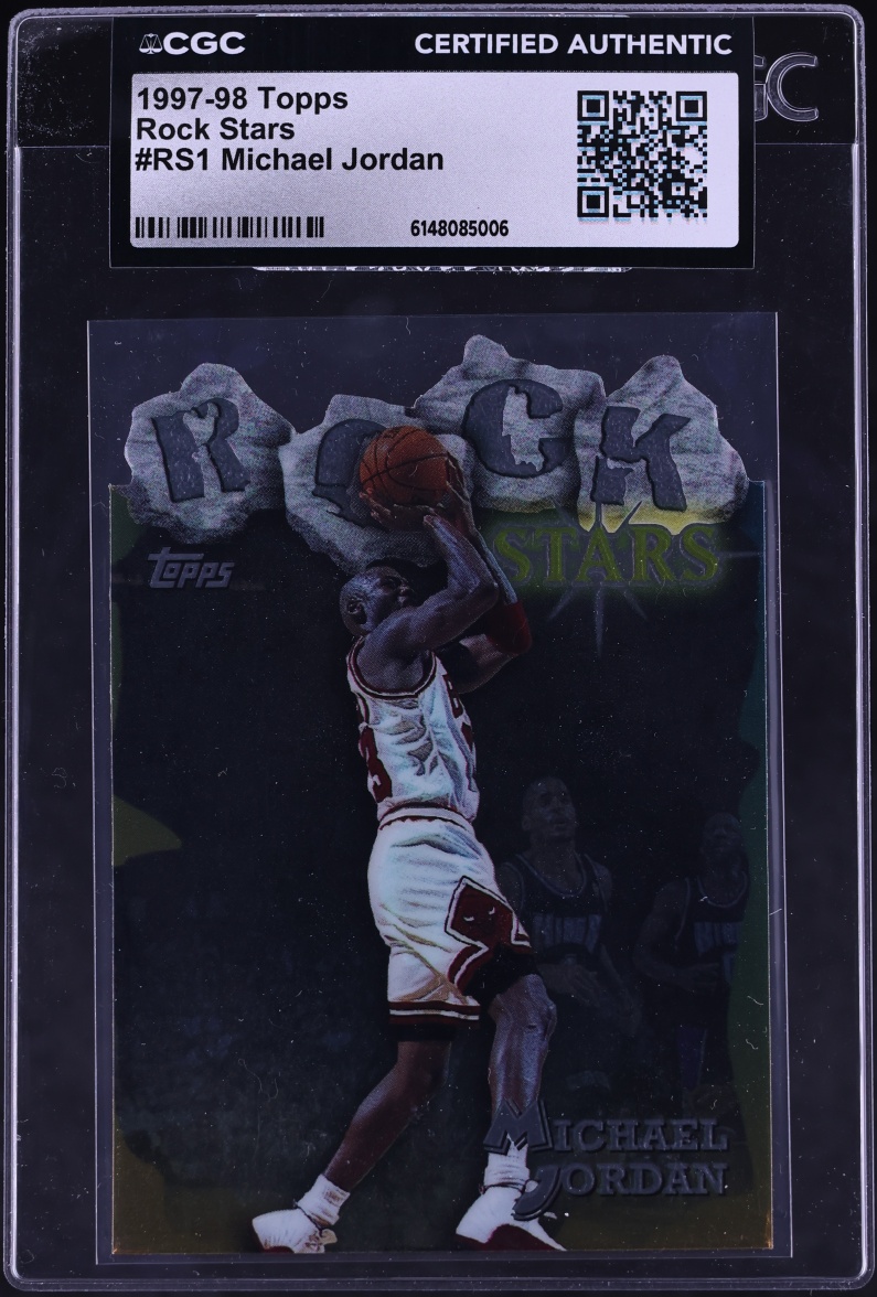 1997 Topps Rock Stars Michael Jordan #RS1 CGC AUTH - Photo 1