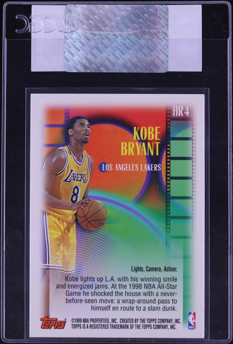 1999 Topps Highlight Reels Kobe Bryant #HR4 CGC AUTH - Photo 2