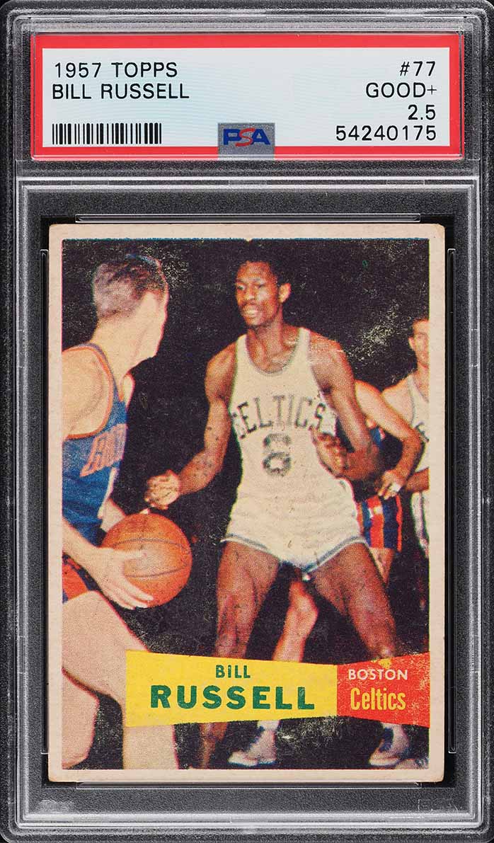 1957 Topps Basketball Bill Russell SP ROOKIE #77 PSA 2.5 GD+ on ...